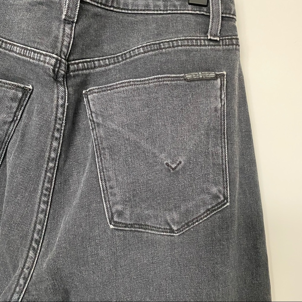 Hudson Bootcut Grey/Black Jean Split Hem Sz 28 - Picture 5 of 8